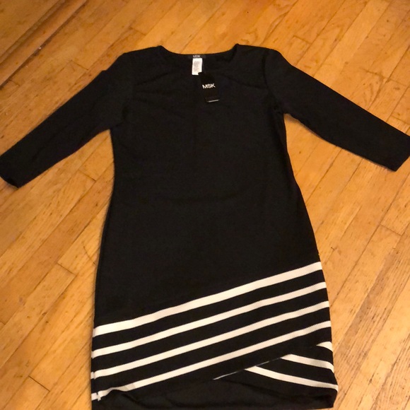 MSK Dresses & Skirts - NWT!! MSK Brand. ADORABLE BLACK AND WHITE DRESS!  GOES ANYWHERE!